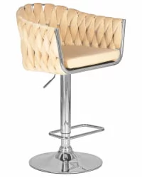 Стул барный DOBRIN MARCEL Бежевый велюр MJ9-10