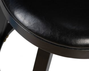 Круглый барный табурет DOBRIN BOB BAR (капучино, черный) 2 шт