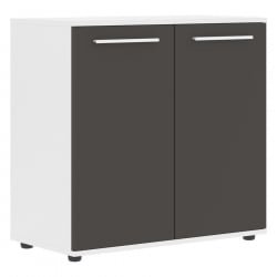 Шкаф с глухими малыми дверьми EDIS ELCS 85.1 Мокко Белый Белый