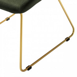 Стул Кент темно-зеленый/Линк золото / Kent
