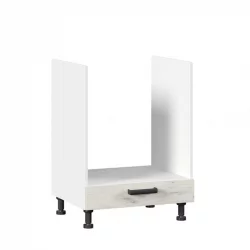 Тумба кухонная 600 для встраиваемой техники Винченца ЛД 234.250.000.014 Белый Дуб Крафт белый