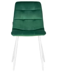 Металлический стул DOBRIN CHILLY (Темно-зеленый Holland 30, основание белое)