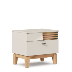 Тумба прикроватная левая Нильс ЛД 423.040.000 Кашемир/Дуб Тортуга