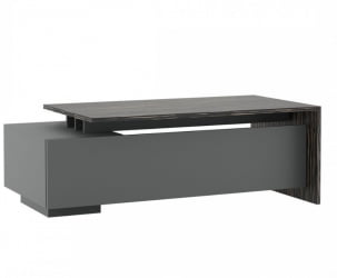 Стол письменный на опорной тумбе DALI DLI37210212 Эбен Антрацит