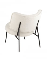 Кресло District Lounge букле Белый