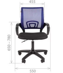 Кресло оператора CХАИРМАН 696 ЛТ (ЛТ) Серый / CHAIRMAN (LT)