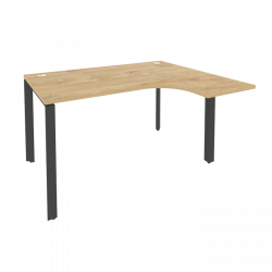 Стол эргономичный правый на П-образном м/к ONIX O.MP-SA-3R Тиквуд Светлый/Антрацит