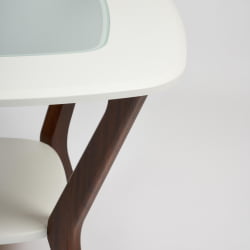 Стол журнальный GOODWIN МДФ/дерево, 65*65*50 см, белый