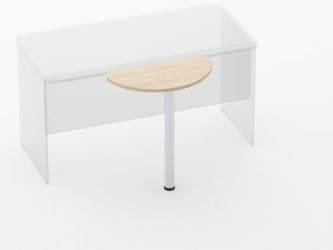 Приставка-полукруг Glassy 2.14 Венге