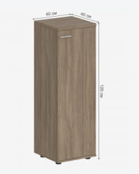 Шкаф средний правый Sigma SG.804.OD.OD.R Дуб темный