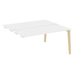 Стол-приставка двойной к опорным элементам ONIX WOOD OW.D.SPR-4.7 Белый Бриллиант/Светлый