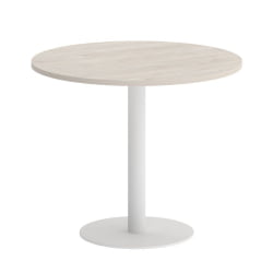 Стол журнальный круглый ХОМЕ ОФФИCЕ ВР.СП-5-90.1 Денвер Светлый/Белый металл / HOME OFFICE VR.SP-5-90.1