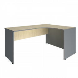 Стол криволинейный правый Riva А.СА-4 Пр Клен/Металлик