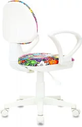 Кресло детское Бюрократ KD-3/WH/ARM/MASKARAD