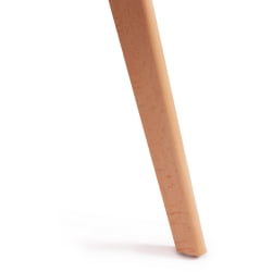 Стул TULIP SOFT (mod. 74) / 1 шт. в упаковке вельвет/дерево , 54 х 47 х 83 см , зеленый (HLR 54)/натуральный