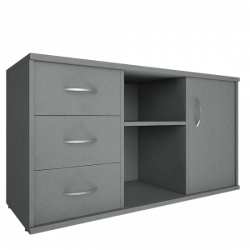 Тумба под оргтехнику сервисная Riva А.МТ-2 Серый