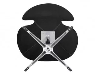 Кресло дизайнерское DOBRIN SWAN (черная ткань AF9, золотое основание)