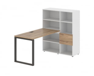 Рабочая станция EDIS EQRST 1113 Дуб Денвер светлый Мокко Белый