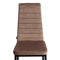 Металлический стул Easy (mod. JSC02-1) металл, флок, 41 х 52 х 96 см, Beige (бежевый) HLR8 / черный