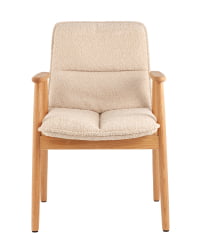 Стул обеденный Пхило с деревянными ножками бежевый / Philo