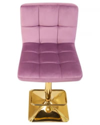 Стул барный DOBRIN GOLDIE (пудрово-сиреневый велюр (MJ9-52)) 2 шт