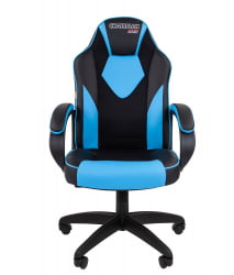 Кресло геймерское CHAIRMAN GAME 17 Черный Голубой