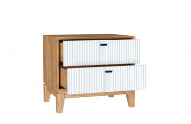 Тумба прикроватная Бари ЛД 698.110.000 Дуб Золотой Белый