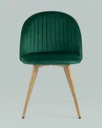 Стул Лион Страйпс велюр Зеленый