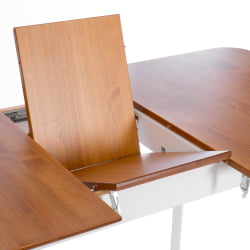 Стол Соната Люкс раздвижной/Sonata Lux extension table массив сосны, антик/белый, 120-(150)х75х73 см