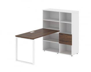 Рабочая станция EDIS EQRST 1113 Дуб Денвер темный Белый Белый