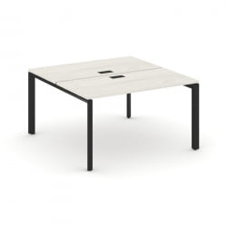 Рабочая станция двухсторонняя Стайл Проджект СН-59П.ДРС-013 Дуб Наварра/Металл Черный/Черный Заглушк / SN-59P.DRS-013