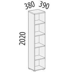 Стеллаж Альфа 64.65 Дуб Кронберг