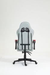 Кресло спортивное TopChairs Phantom ткань серо-красный