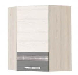 Шкаф кухонный угловой Графит 74.20 Сосна Астрид -Ваниль-Графит