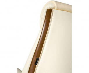 Кресло руководителя Трон кожа Слоновая кость