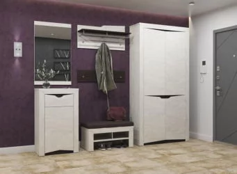 Полка Лючия 33.16 Бетон пайн белый Венге