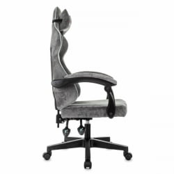 Геймерское кресло BRABIX Shooter GM-12, 2 подушки, ткань, серое