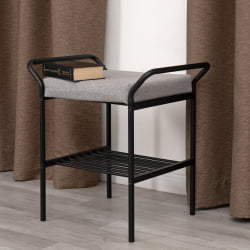 Пуф/стол Ergo/Эрго ПС рогожка, серо-бежевый, 3M 16/2