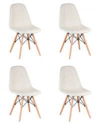 Стул обеденный ДОБРИН БЕННЕТ (ножки светлый бук, кремовый) 4 шт / DOBRIN BENNET