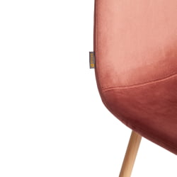 Стул БРЕЕЗЕ (мод. ДЖСC-58) Велюр/металл , 44 х 53 х 86 см, Корал (коралловый) ХЛР44 / натуральный / BREEZE (mod. JSC-58) Coral HLR44