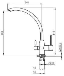 Смеситель GRANULA 2167 Арктик
