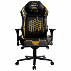 Геймерское кресло BRABIX PREMIUM Tanos GM-180 черное/желтое