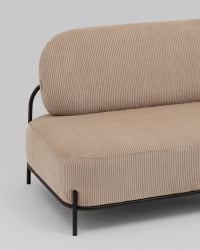 Диван Стоун велюр рельефный бежевый