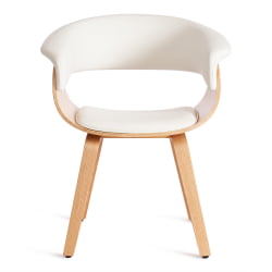 Стул VIMTA (mod.8021) дерево / экокожа, 69х56х77 см, натуральный/белый