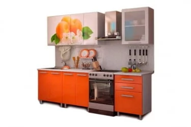 Маленькая кухня 1,8 м Персик