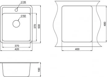 Мойка STANDART 4202 Бежевый