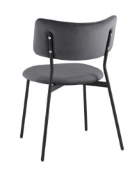 Стул Амелия велюр темно-серый