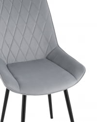 Стул Дарвин велюр Серый