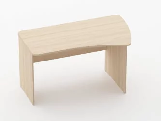 Стол эргономичный Glassy 1.12.14Пр Бук светлый