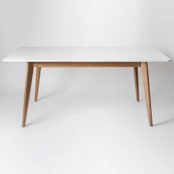 Стол обеденный Пегас Plus 160x95 Морилка Орех Эмаль белая